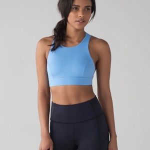 Lululemon Fast and Free Bra Aero Blue sz6